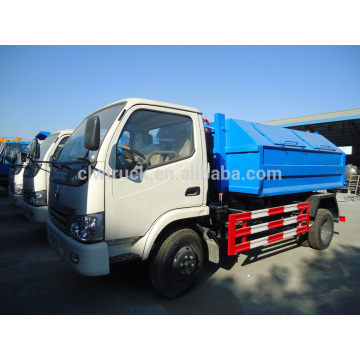 2015 Euro IV hook lift garbage truck,Dongfeng 3-4m3 garbage truck for sale